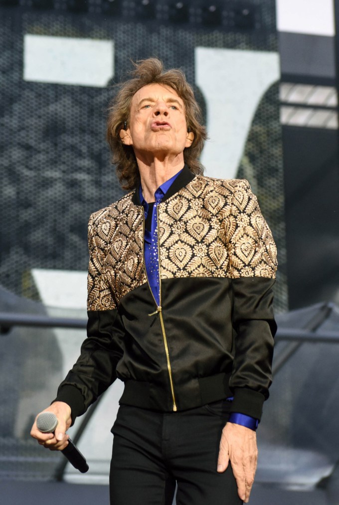 Mick Jagger Pouts OnStage