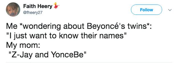 Beyonce: Fans Go Nuts Over Reported Twins’ Names