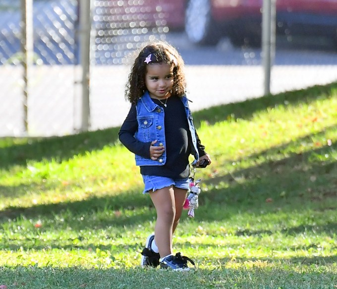 Dream Kardashian at the park