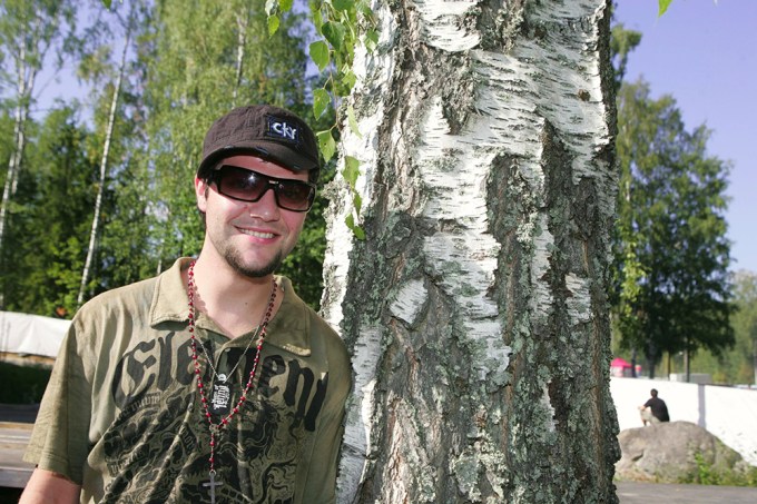 Bam Margera attends the Ankkarock Festival