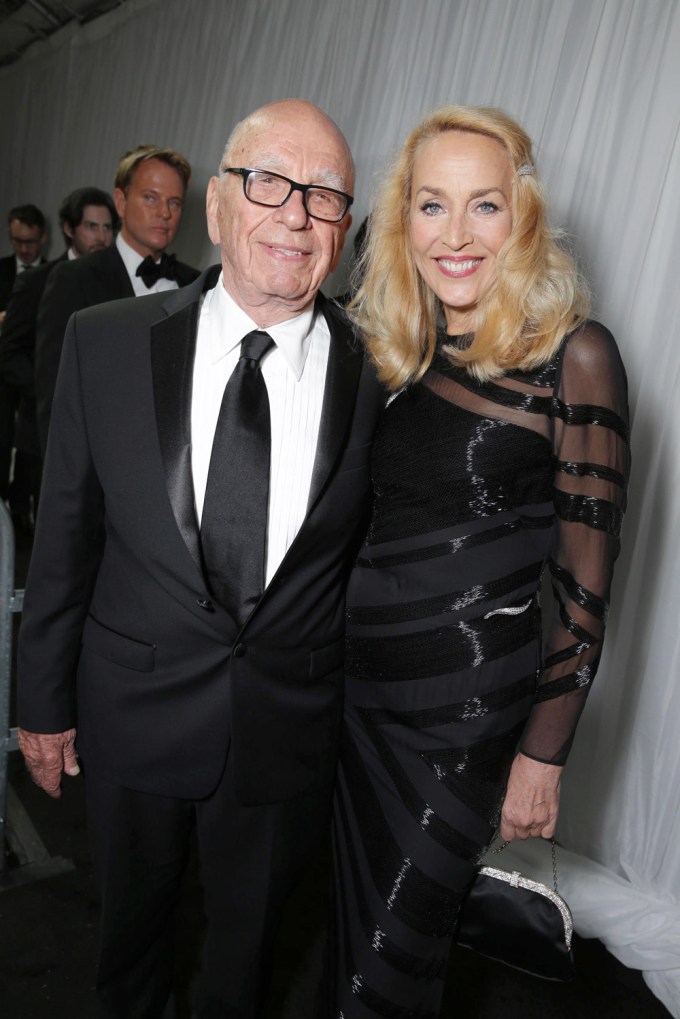 Rupert Murdoch & Jerry Hall In 2015