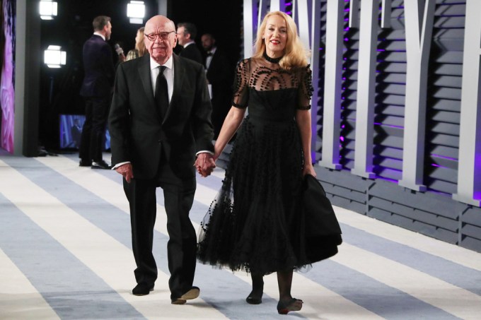 Rupert Murdoch & Jerry Hall