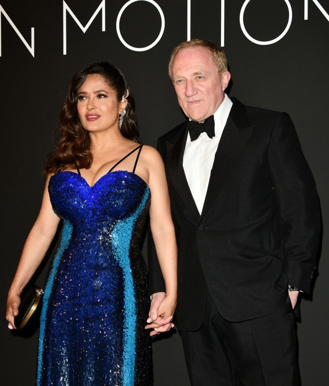 Salma Hayek and Francois-Henri Pinault at an event