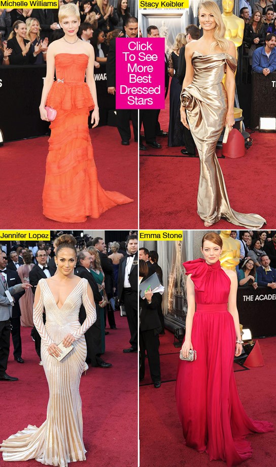 Oscars Best Dressed 2012