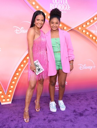 Christina Milian and Violet Madison Nash
'Olivia Rodrigo: Driving Home 2 U (A Sour Film)' screening, Los Angeles, California, USA - 24 Mar 2022