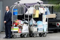 Although Jessica was snuck into the exclusive Bel Air hotel for her baby shower, there was no missing the gifts that were given to her by her invited guests. There were at least 3 kids replica cars, one of which looked incredibly expensive and polished and took two hotel staff to carry it. Two hotel trollies were loaded with presents and put in to an awaiting car to be taken back to jessicas at the end of the party. 

Pictured: jessica simpson
Ref: SPL526528 140413 NON-EXCLUSIVE
Picture by: SplashNews.com

Splash News and Pictures
USA: +1 310-525-5808
London: +44 (0)20 8126 1009
Berlin: +49 175 3764 166
photodesk@splashnews.com

World Rights