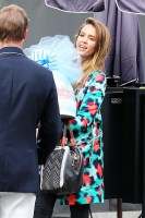 Jessica was spotted carrying a number of brightly colored wrapped presents as she made her way into the exclusive Bel Air hotel in Los Angeles for Simpsons baby shower. Wearing a bright floral coat, she looked very happy and was at the party for almost three hours, emerging at the end of the afternoon with Cash Warren. The pair looked dotingly at each other as they left the party. 

Pictured: Jessica Alba and Cash Warren,Jessica Alba
Cash Warren
Ref: SPL526499 140413 NON-EXCLUSIVE
Picture by: SplashNews.com

Splash News and Pictures
USA: +1 310-525-5808
London: +44 (0)20 8126 1009
Berlin: +49 175 3764 166
photodesk@splashnews.com

World Rights