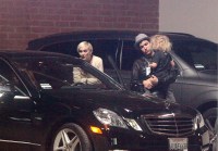 Ashlee Simpson, Pete Wentz and son Bronx
Jessica Simpson baby shower, Beverly Hills, Los Angeles, America - 18 Mar 2012
Jessica Simpson, who is expecting her first child with fiancé Eric Johnson, celebrated her impending arrival with a baby shower. Actress Jessica Alba and Jessica's  sister Ashlee were among those attending the bash, which was organised by celebrity event planner Mindy Weiss