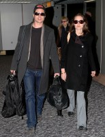 Brad Pitt and Angelina Jolie
BRAD PITT AND ANGELINA JOLIE COMING BACK FROM THE WORLD ECONOMIC FORUM, HEATHROW, LONDON, BRITAIN - 28 JAN 2006