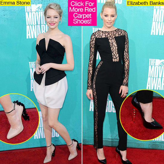 MTV Movie Awards 2012 Red Carpet Shoes