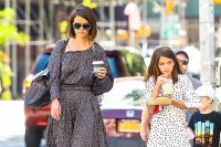New York, NY  - *EXCLUSIVE*  - Katie Holmes takes daughter Suri Cruise for a walk after breakfast in Soho. The duo decided to match flowing maxi dresses this morning during the outing.

Pictured: Katie Holmes, Suri Cruise

BACKGRID USA 30 AUGUST 2018 

USA: +1 310 798 9111 / usasales@backgrid.com

UK: +44 208 344 2007 / uksales@backgrid.com

*UK Clients - Pictures Containing Children
Please Pixelate Face Prior To Publication*