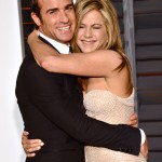 Justin Theroux, left, and Jennifer Aniston arrive at the 2015 Vanity Fair Oscar Party on Sunday, Feb. 22, 2015, in Beverly Hills, Calif. (Photo by Evan Agostini/Invision/AP)