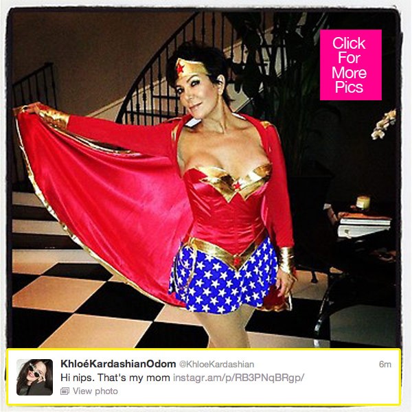 Kris Jenner Nip Slip