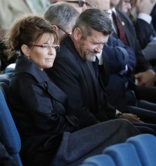 Former Alaska Gov. Sarah Palin listens to a sermon during a funeral service at the Billy Graham Library for the Rev. Billy Graham, who died last week at age 99, in Charlotte, N.C
Billy Graham, Charlotte, USA - 02 Mar 2018