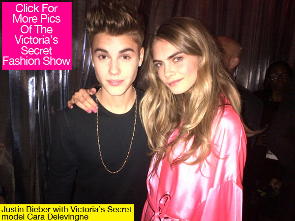 Justin Bieber Flirting Victoria's Secret Models
