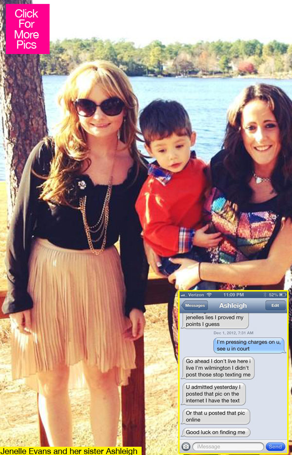 Jenelle Evans Pressing Charges Sister