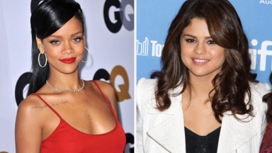 Selena Gomez and Rihanna