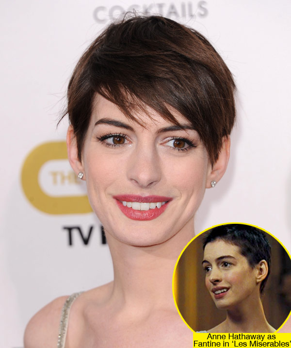Anne Hathaway 'Les Mis' Haircut