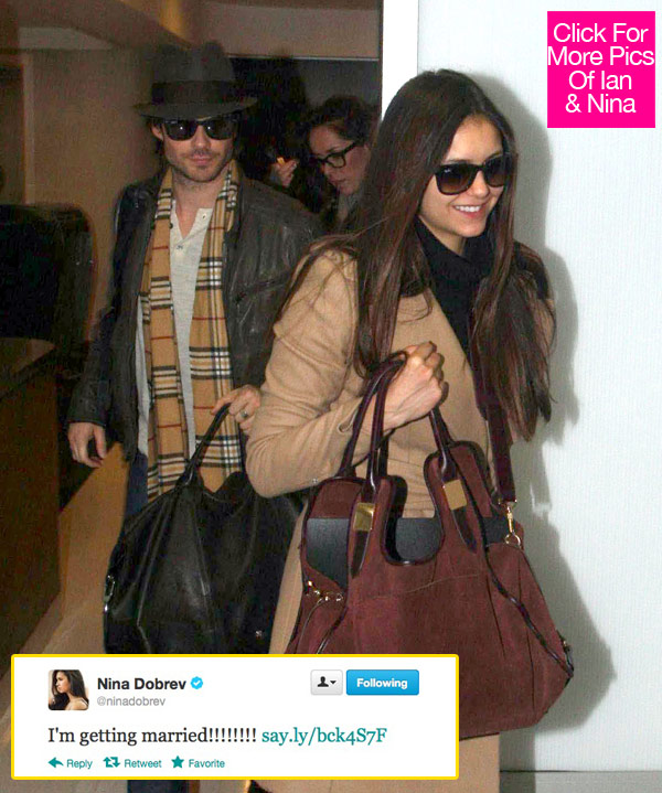 Nina Dobrev Ian Somerhalder Married