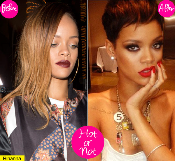 Rihanna Short Haircut