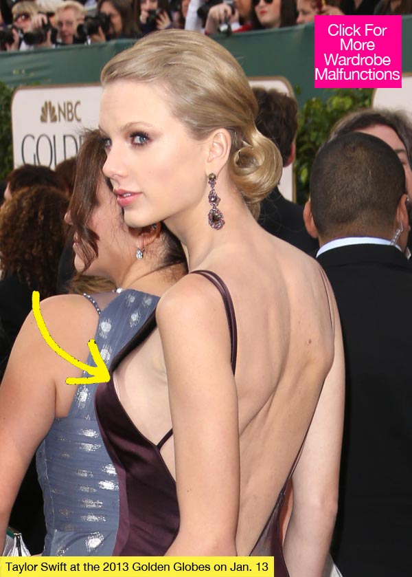 Taylor Swift Wardrobe Malfunction Golden Globes