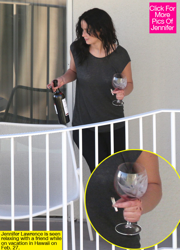 Jennifer Lawrence Smoking