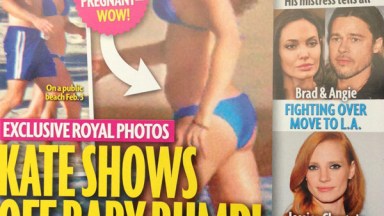 Kate Middleton Baby Bump Bikini Pictures