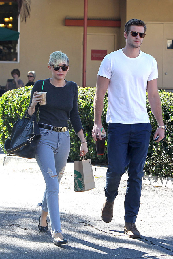 Miley Cyrus and Liam Hemsworth Fighting
