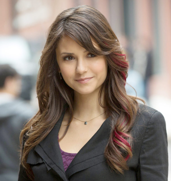 Nina Dobrev Pink Hair Vampire Diaries