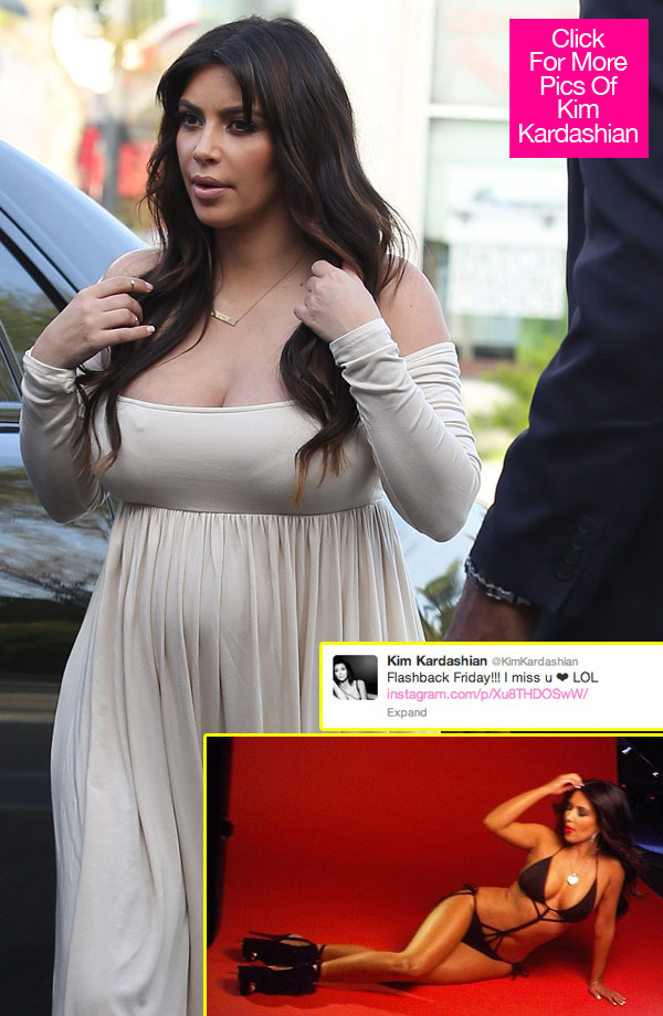 Kim Kardashian Pregnant Body