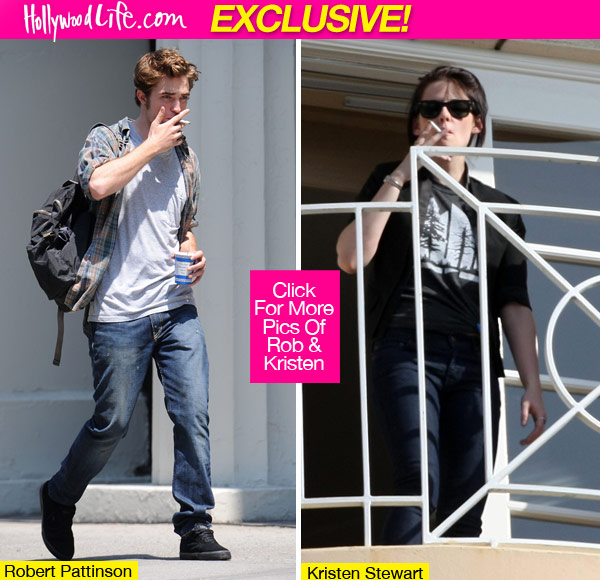 Robert Pattinson Kristen Stewart Smoking