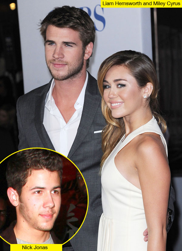 Nick Jonas Miley Cyrus Liam Hemsworth