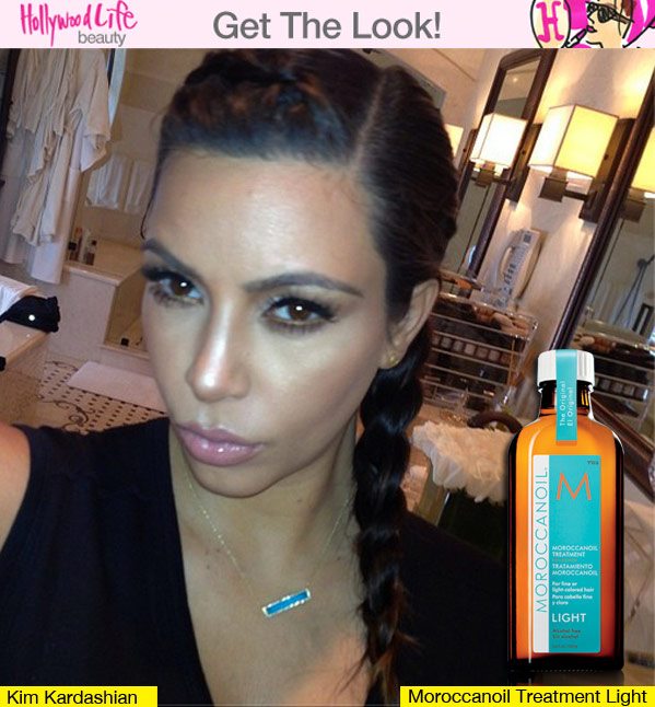Kim Kardashian Side Braid