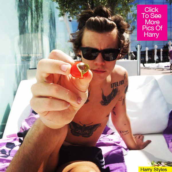 Harry Styles Shirtless