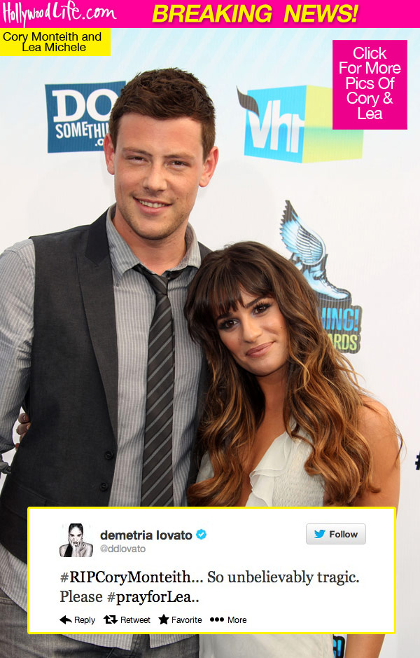 Lea Michele Cory Monteith Death