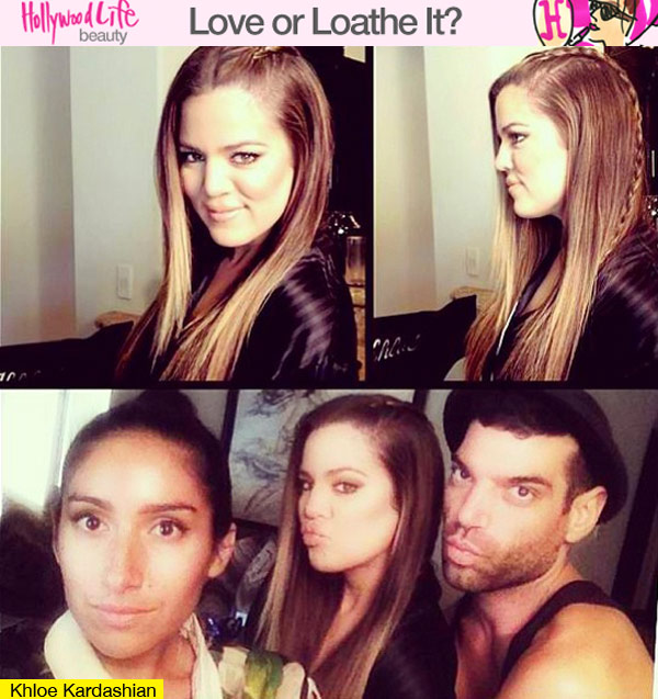 Khloe Kardashian Braid