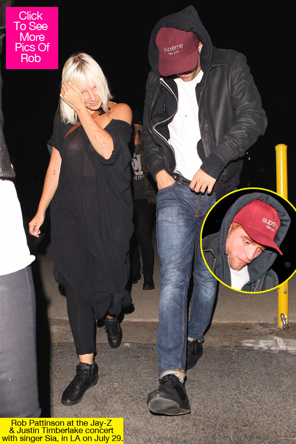 Sia Robert Pattinson Concert Date
