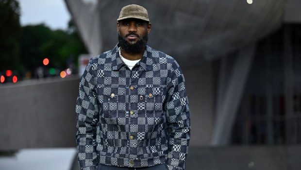 US basket player LeBron James poses on the red carpet as he arrives for 'The Prelude to the Olympics' at The Fondation Louis Vuitton in Paris on July 25, 2024, ahead of the 2024 Paris Olympics. (Photo by JULIEN DE ROSA / AFP) (Photo by JULIEN DE ROSA/AFP via Getty Images)