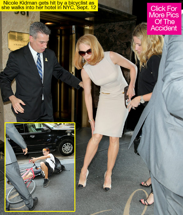 Nicole Kidman Hit By Bike