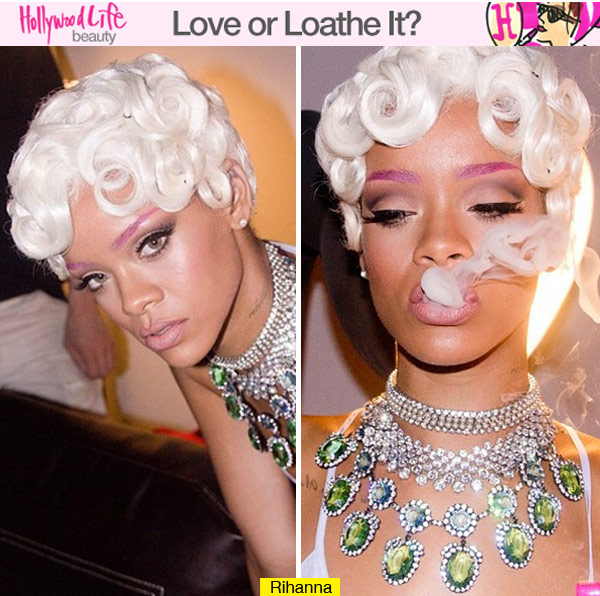 Rihanna White Hair