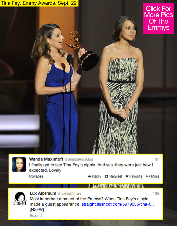 Tina Fey Wardrobe Malfunction