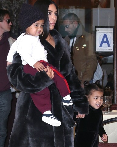 Kim Kardashian West, North West, Saint West
Kim Kardashian out and about, New York, USA - 01 Feb 2017
Kim Kardashian and BFF Jonathan Cheban leaving Cipriani in NYC