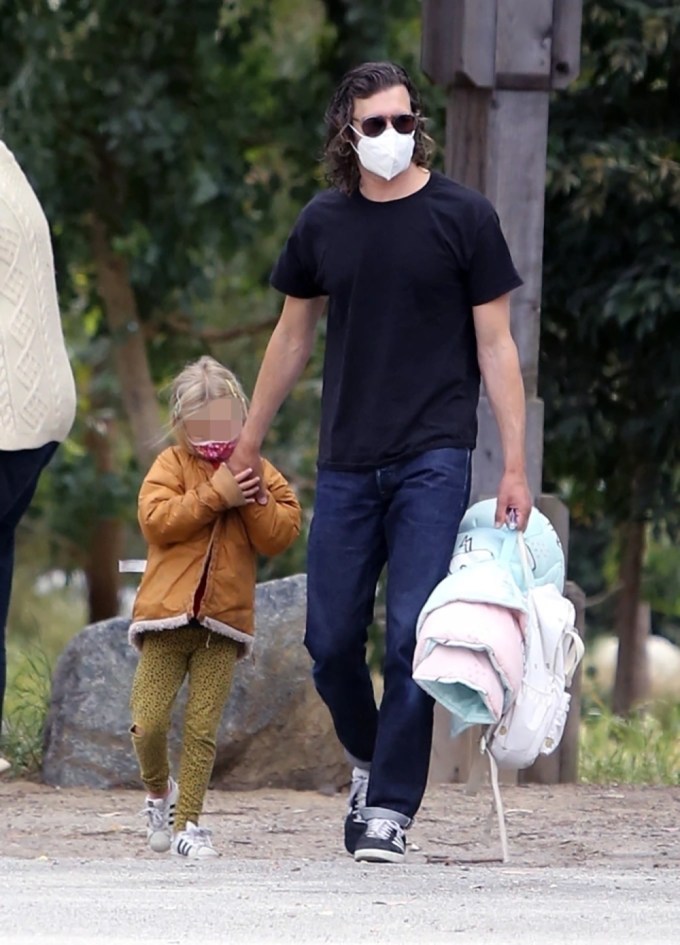 Adam Brody Holds Hands with Arlo