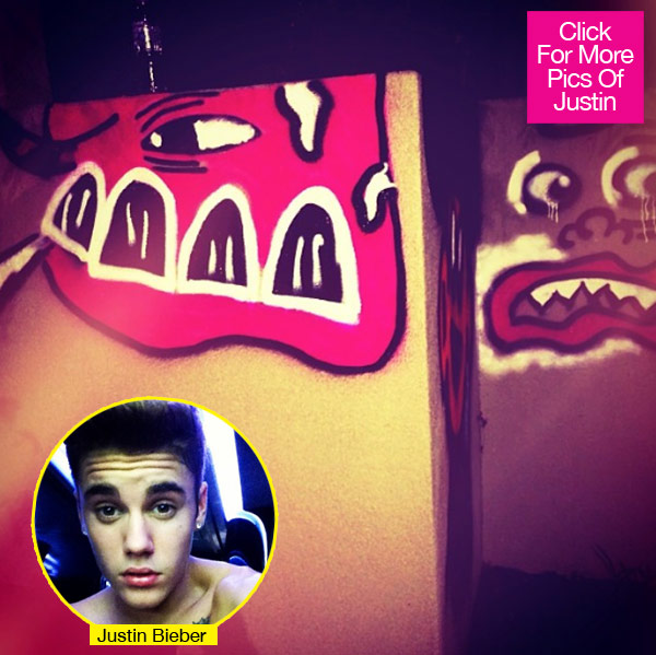 Justin Bieber Graffiti