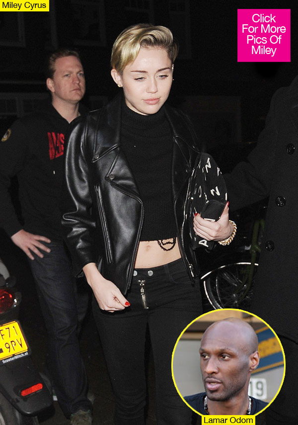 Miley Cyrus Lamar Odom Partying