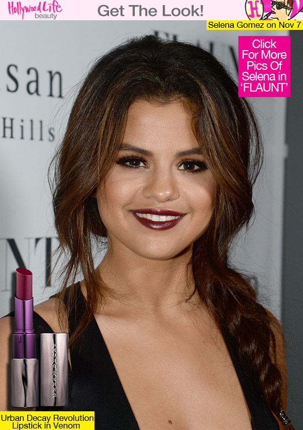 Selena Gomez Dark Red Lip