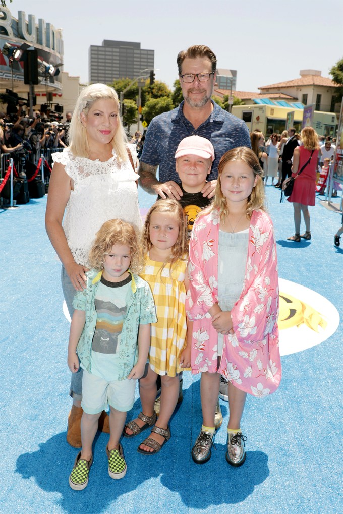 Tori Spelling & Dean McDermott At ‘The Emoji Movie’ Premiere