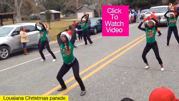 Teens Twerk Christmas Parade