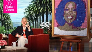 Ellen Gifts Oprah Big Portrait