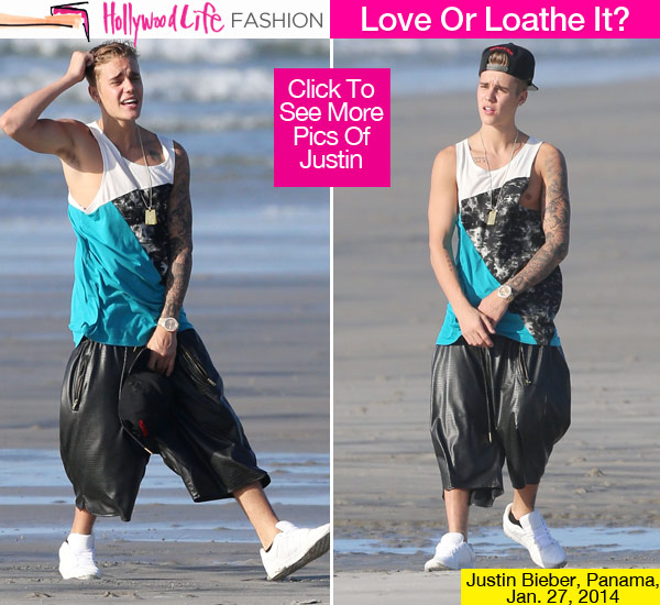 Justin Bieber Leather Pants Panama